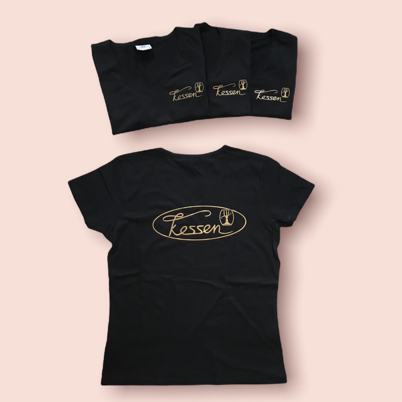 Tshirt met logo op borst en rug Bakker Kessen Schilde